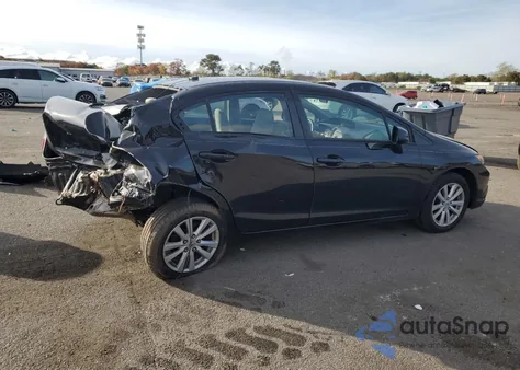 2012 Honda Civic Ex z USA, uszkodzony, nr VIN 19XFB2F87CE045851